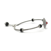 Bracciale in Filigrana Sarda a Tubicino con Corbula e Granato La Grotta dei Preziosi